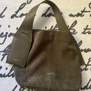 Olive green Suede Hanging Ear Tote Single Shoulder